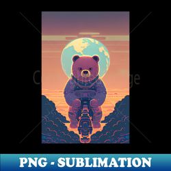 Astro bear - PNG Transparent Sublimation Design - Capture Imagination with Every Detail