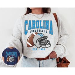 Vintage Carolina Football Crewneck Sweatshirt / T-Shirt, Panthers Sweatshirt, Vintage Style Carolina Shirt, Carolina Fan