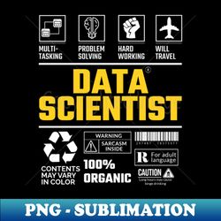 Data Scientist - Modern Sublimation PNG File - Bold & Eye-catching