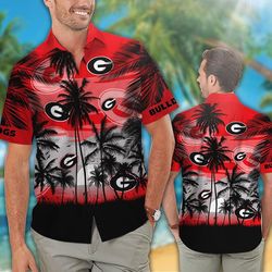 Georgia Bulldogs Tropical Hawaiian Shirt, Short C Limited Edition