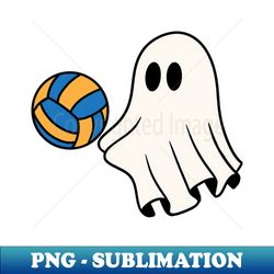 Cute halloween ghost play volleyball - Sublimation-Ready PNG File - Perfect for Personalization
