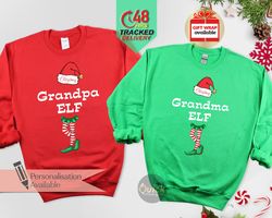 Elf Christmas Sweatshirt, Family Christmas Shirts, Funny Christmas Jumper, Grandma Elf Shirt, Christmas gift for Funny G