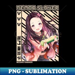 Nezuko Kamado - Demon Slayer - Exclusive PNG Sublimation Download - Unlock Vibrant Sublimation Designs