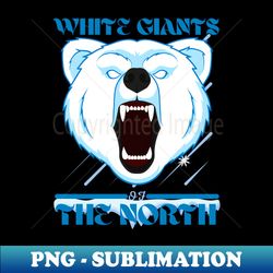 polar bear head - png sublimation digital download - unleash your inner rebellion