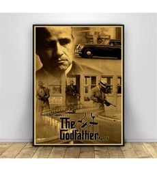 The Godfather Poster Movie Vintage Poster Wall Painting