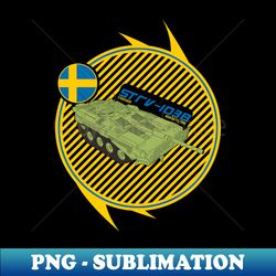 Strv-103 Swedish Main Battle Tank - Sublimation-Ready PNG File - Enhance Your Apparel with Stunning Detail