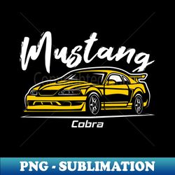 Yellow Cobra R Stang Muscle - PNG Sublimation Digital Download - Perfect for Personalization