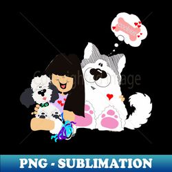 Puppies are LOVE - Vintage Sublimation PNG Download - Fashionable and Fearless
