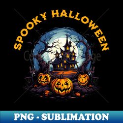 Spooky Halloween Party - Creative Sublimation PNG Download - Vibrant and Eye-Catching Typography