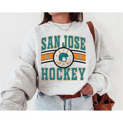 San Jose Shark, Vintage San Jose Shark Sweatshirt \ T-Shirt, Sharks Sweater, Sharks T-Shirt, Hockey Fan Shirt, Retro San