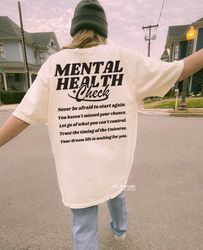 Mental Health Check Shirt  Mental Health Shirt  Anxiety Shirt  Therapist  Therapy Shirt  Mental Health Gift Neurodiversi