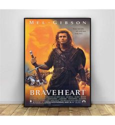 Braveheart (1995) Vintage Movie Poster Wall Painting Retro