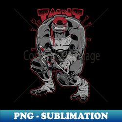 Dark Ninja Returns - BW - PNG Transparent Sublimation Design - Bold & Eye-catching