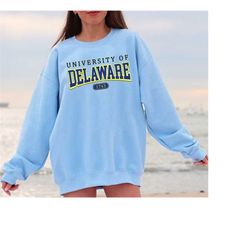 University Of Delaware Sweatshirt, University Delaware Tee, Delaware Gift, College Student, University Shirt, Custom Uni
