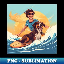 Summer Full Of Surfing - Dog Lovers Edition - PNG Transparent Digital Download File for Sublimation - Revolutionize Your Designs