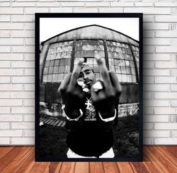 Tupac 2Pac Music Poster Canvas Wall Art Family Decor, Home Decor,Frame Option