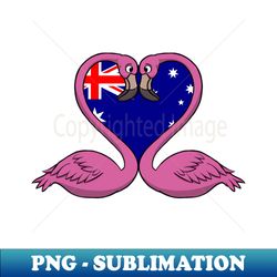 Flamingo Australia - Retro PNG Sublimation Digital Download - Perfect for Personalization