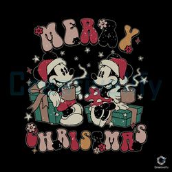 Mickey Minnie Merry Xmas SVG Santa Disney Cutting File