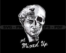 Skull Tshirt Design Bundle, Skull SVG PNG, Skull In The Wall File, DTG, DTF, Instant Download 38