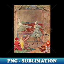 Sleepy Woman Fairy tales of Charles Perrault 1922 - Harry Clarke - Instant PNG Sublimation Download - Bold & Eye-catching