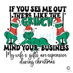 Retro Santa Grinch SVG Christmas Quotes Digital Cricut File