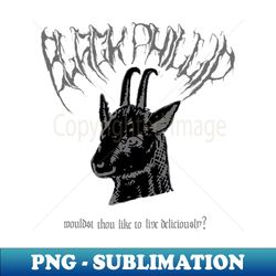 Black Phillip - PNG Sublimation Digital Download - Add a Festive Touch to Every Day