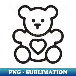 teddy bear - decorative sublimation png file - unleash your creativity