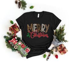 Merry Christmas Leopard , Love Christmas Yall Shirt,Christmas Shirt,It is the Most Wonderful Time Of The Year,Matching F