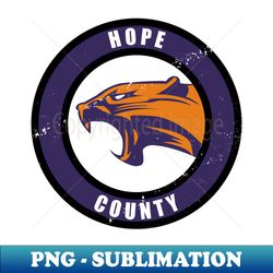 Hope County Cougars Logo - Vintage Sublimation PNG Download - Revolutionize Your Designs