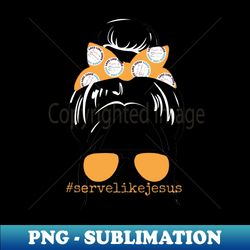 Hair Bun Christian Women - Creative Sublimation PNG Download - Spice Up Your Sublimation Projects