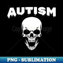 Autism Skull Logo - Aesthetic Sublimation Digital File - Defying the Norms