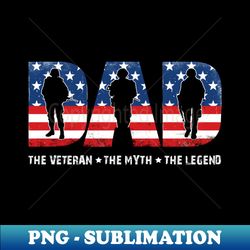 Veteran Dad - Aesthetic Sublimation Digital File - Perfect for Sublimation Art