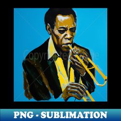 Miles Davis Jazz Trumpet - Digital Sublimation Download File - Perfect for Creative Projects