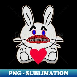 rabbit love you - Creative Sublimation PNG Download - Bring Your Designs to Life