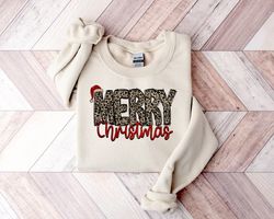 Merry Christmas Sweatshirt, Christmas Crewneck Sweater, Christmas Shirt for Women, Holiday Sweater, Christmas Gift, Chri