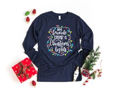 My Favorite Color is Christmas Lights, Christmas Family Shirt, Christmas Lights Shirt,Christmas Shirt,Christmas Long Sle
