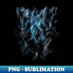 Blue Abstract Ghost Structure - Instant Sublimation Digital Download - Perfect for Personalization