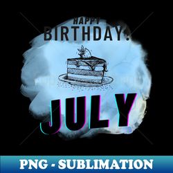 Birthday July 7 - High-Resolution PNG Sublimation File - Transform Your Sublimation Creations