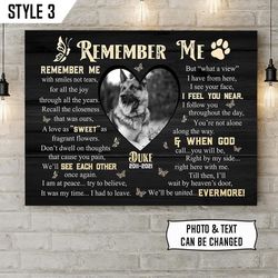 Dog Loss Gift, Personalized Crapped Canvas // Pet Loss Gifts // Personalized Pet Memorial Canvas