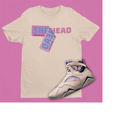 Sneaker Stickers Shirt To Match Air Jordan 7 Sapphire - Retro 7 Shirt - Sapphire 7s Match Shirt