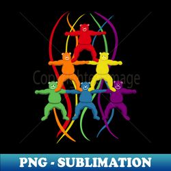 Rainbow Bear Pride stay together - Vintage Sublimation PNG Download - Perfect for Sublimation Mastery