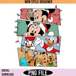 Mouse And Friends Christmas PNG Sublimation, Mouse And Friends PNG, Disney Christmas PNG