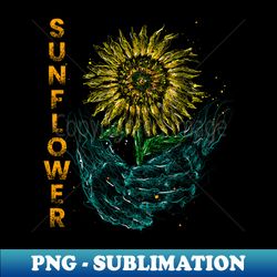 Scribble Sunflower Gift - PNG Transparent Digital Download File for Sublimation - Add a Festive Touch to Every Day