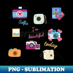 selfie photo photograph photographer handheld - retro png sublimation digital download - capture imagination with every detail