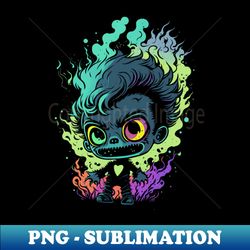 adorable baby zombie - heartwarming halloween - digital sublimation download file - create with confidence