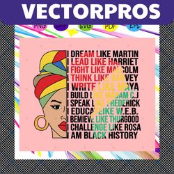 I am black history svg, Black Woman Svg, Afro Queen Svg, Black and educated For Silhouette, Files For Cricut, SVG, DXF,