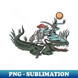 Crocodile and pirate - Trendy Sublimation Digital Download - Fashionable and Fearless