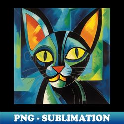 Tattoo Cat - Vintage Sublimation PNG Download - Fashionable and Fearless