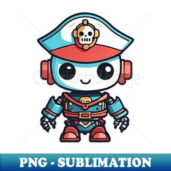 Pirate Robot - Signature Sublimation PNG File - Bring Your Designs to Life