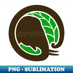 elephant and leaf - Special Edition Sublimation PNG File - Fashionable and Fearless